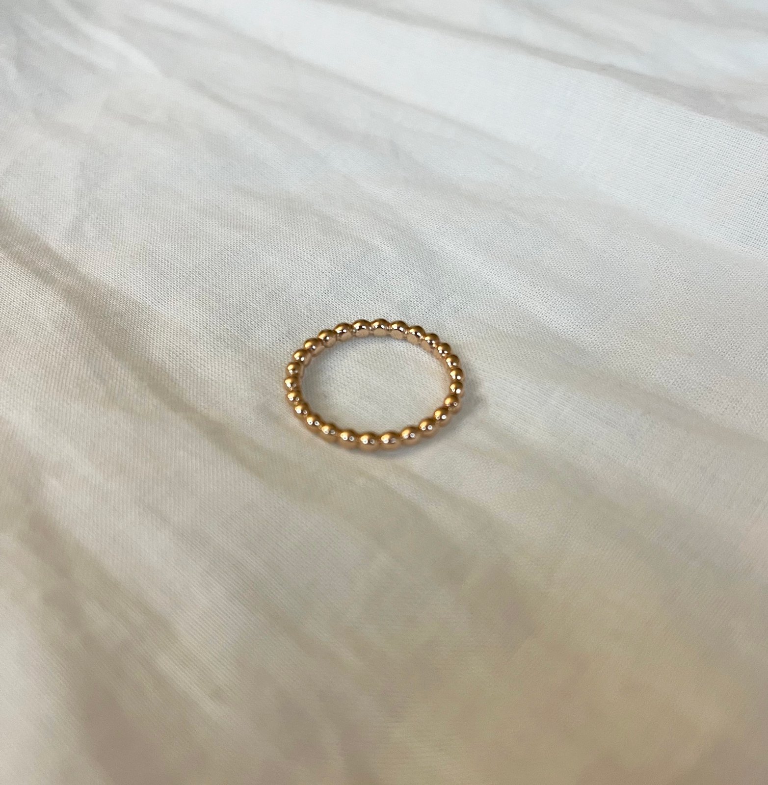 【SHAPES STUDIO】Bobble Band Ring 18K バブル バンド リング Amazon.com: Shapes Studio 18K Gold Plated Small Bobble